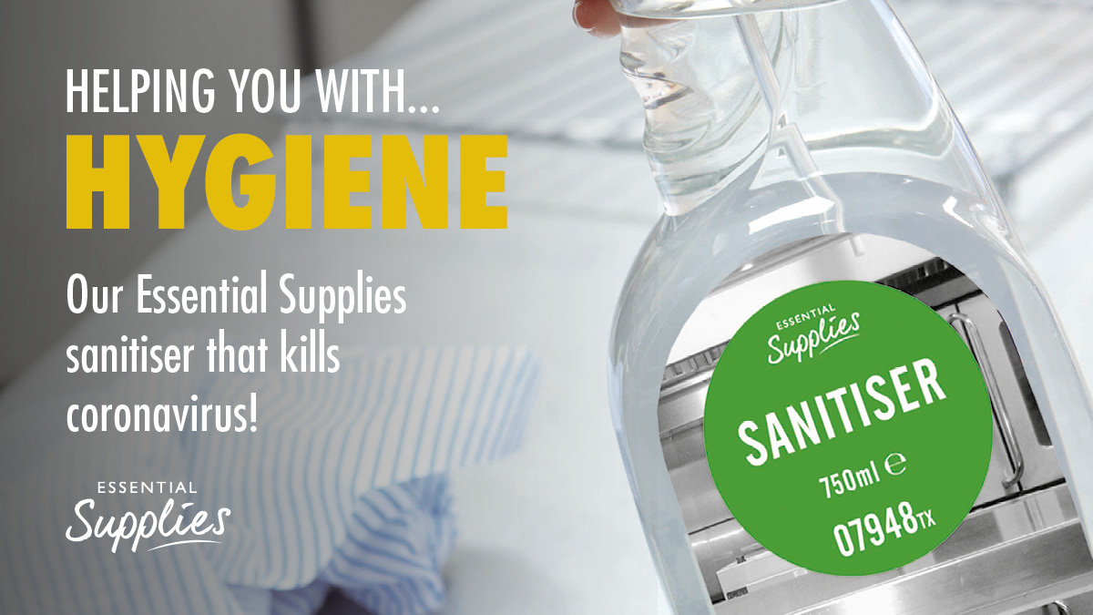 BidfoodUK's tweet photo. We’re here to help keep your outlet clean.
Our Essentials Supplies sanitisers (codes 07948 &amp; 05394) passed ISO EN14476:2013 and ISO EN 14476 A:2019, killing all known coronaviruses.

Find out more on page 13 of our Helping you with Hygiene guide: 
https://t.co/BQG91rV0xg https://t.co/qEKkxkmMDS