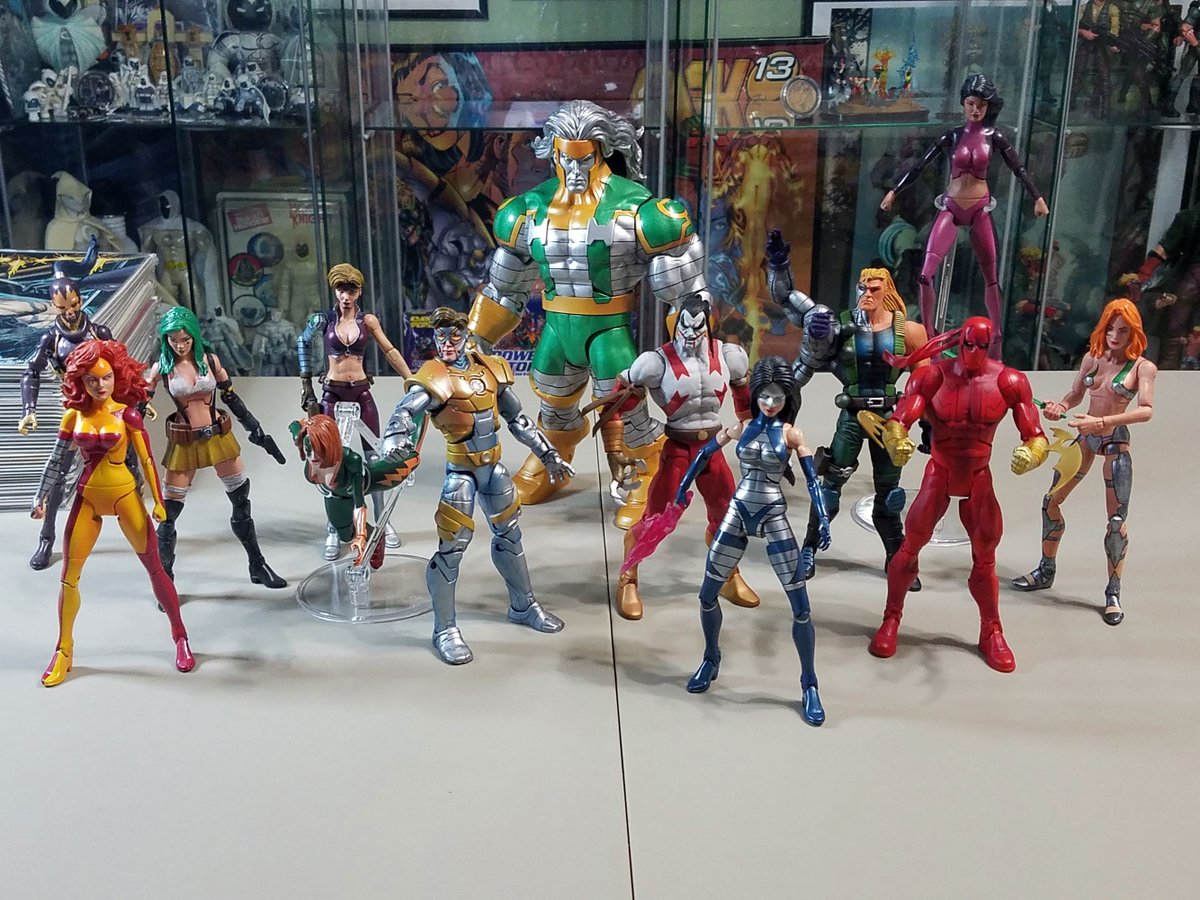 daarkanjel's tweet photo. #TopCow #CyberForce #StrykeForce #AphroditeIX custom figures by #CalsCustoms #AshCustoms #Misery #Killjoy @TopCow https://t.co/jdbijtiPcr