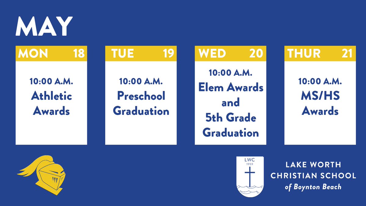 The end of the year is just around the corner!! We will have awards week next week as we close a historic 2019/2020 school year #GrowingChristianLeaders