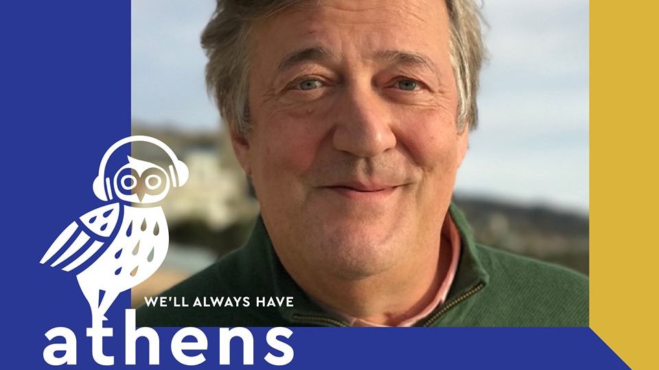 CityofAthens's tweet photo. Today we launched our new podcast series 'We'll Always Have Athens'!

In episode 1, British actor and comedian @stephenfry shows off his dazzling imagination and makes us feel like the myths are alive in #Athens.

Click here to listen and subscribe: https://t.co/XWGS4XTjl3 https://t.co/XDlnAG8mCe