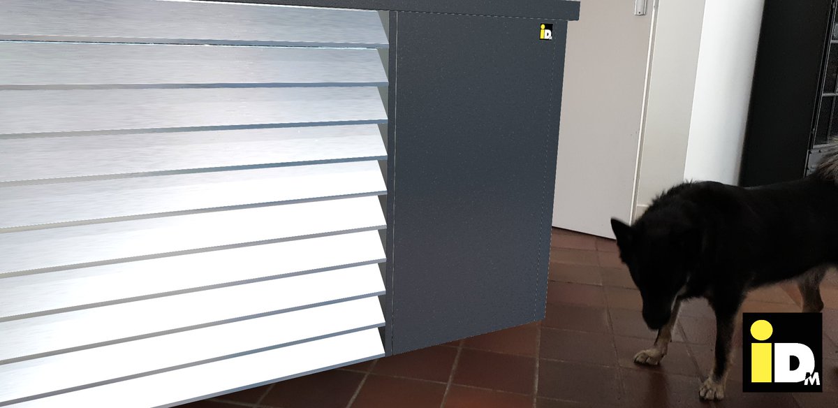 Even virtueel een buitenunit in de kamer geplaatst. 

#warmtepomp #virtueel #download