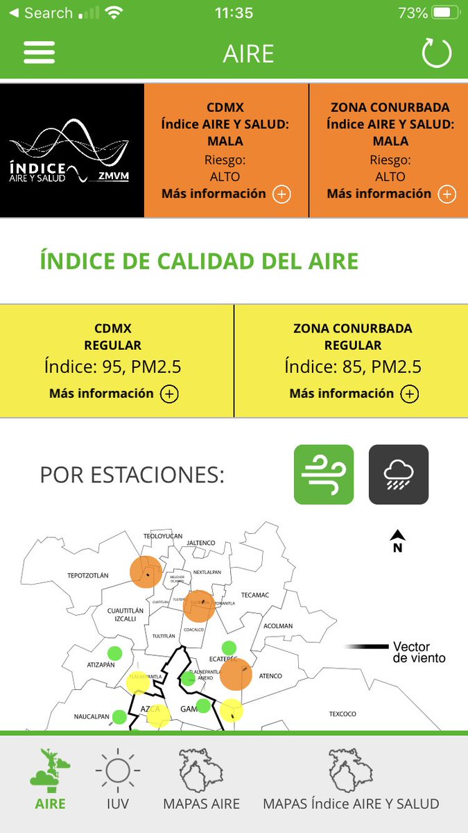 ¿Quien podría explicar las razones de que la calidad del aire sea pésima en este momento? Toda la actividad está bastante limitada y hoy circulan muy pocos autos. ¿Por que la falta de información?