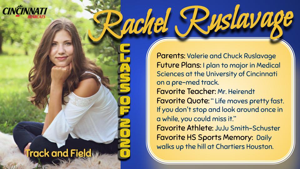 The Canon-McMillan Athletic Department would like to recognize our Senior Athletes from the Class of 2020. Today's Spotlight Athlete is: Rachel Ruslavage!
Go Big Macs! Wishing you the Best!#PIAAtogether #CanonCrazies