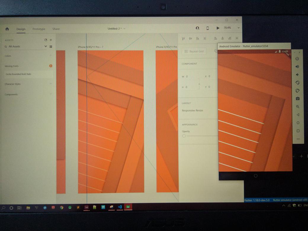 yashhpaneliya's tweet photo. #Flutter just announced #AdobeXD support. I just tried some of my XD designs and converted them into flutter widgets using the plugin and must say it is almost looking same as you can see in this pictures #XDtoFlutter
@AdobeXD @FlutterDev @FlutterComm @timsneath @nlycskn https://t.co/B0MYjhehPN