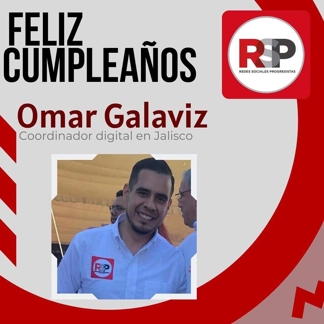 RSP_Oaxaca's tweet photo. Muchas Felicidades Omar Galaviz Coordinador Digital en Jalisco, que te vas un gran dia.
@RSPJaloficial
#Jalisco #Oaxaca #RSP #EquipoDigital https://t.co/JmLYOYFOWs