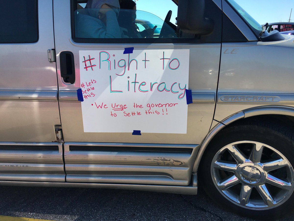482Forward's tweet photo. We are demanding the quality education our students deserve! #LetsSettleThis #WeRideForLiteracy @GovWhitmer https://t.co/eR83SiWyKi