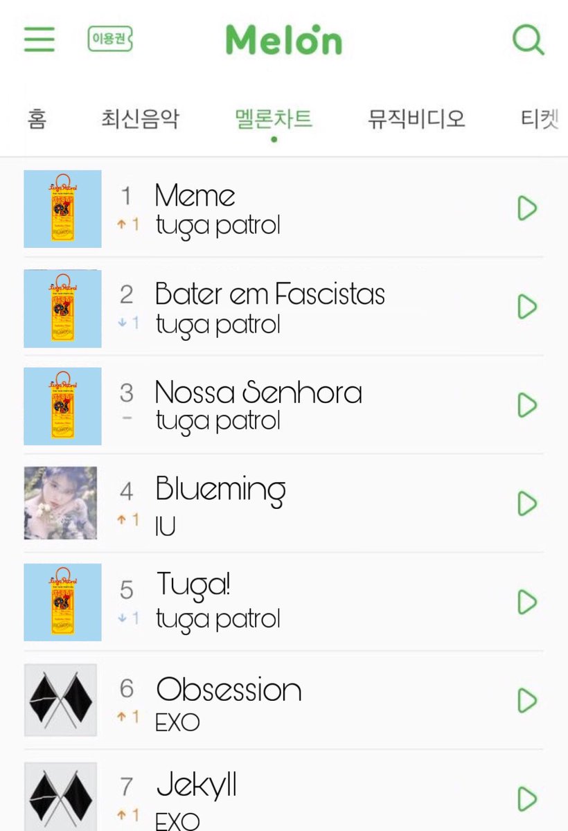 yujongdae's tweet photo. OMG I CANT BELIVE MEME IS AT #1 AT MELON !!! MEME SOTY I SAID IT !  #THETUGAFESTIVAL https://t.co/IsyrrDg42T