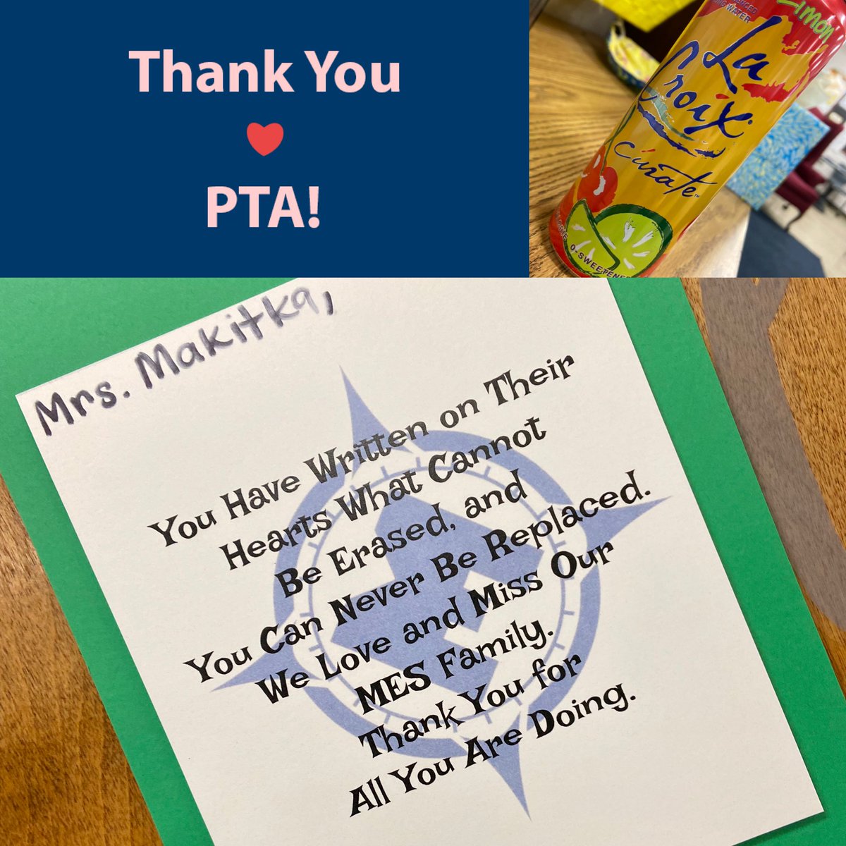 Thank you ⁦<a href="/meadowlarkws/">Meadowlark Elem.</a>⁩ PTA  for loving, supporting, and encouraging your teachers. We love and miss all of you! This truly made my day! ⁦<a href="/neil_raymer/">Neil Raymer</a>⁩ ⁦<a href="/dmarieca/">Donna Marie Cannon</a>⁩ ⁦<a href="/WTeacheracademy/">WS/FCS TeacherAcademy</a>⁩