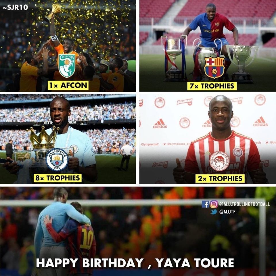 Happy birthday Yaya Toure  Hope someone made him a cake! 