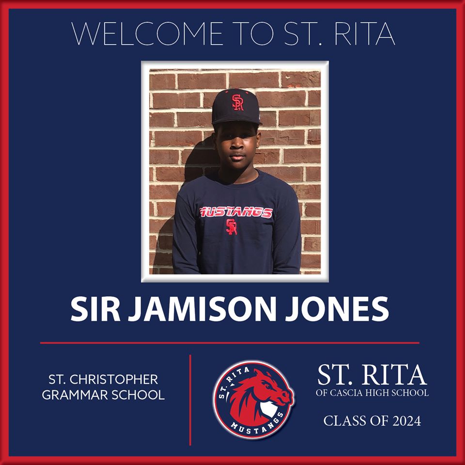 StRitaHS's tweet photo. Good morning, St. Rita Family. We want to hear a shout-out for Sir Jamison, Chris and Aidan, who will soon be members of the incoming freshmen Class of 2024 at St. Rita. As their 8th grade year wraps up from home, we want them and their families to know how pumped we are for them https://t.co/wGzpIEcenD