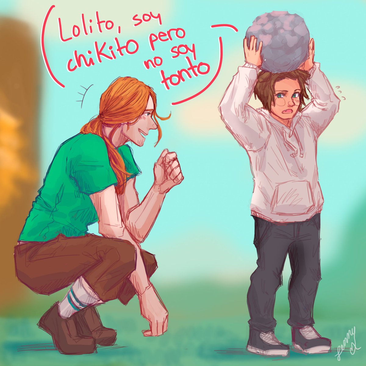 JyChroma's tweet image. ¿Rubius chikito? Rubius chikito.
Tenía unas ganas de dibujar a Lolito. 💖
.
#karmaland4 #Rubius #Lolito #KarmalandFanart #Karmaland
