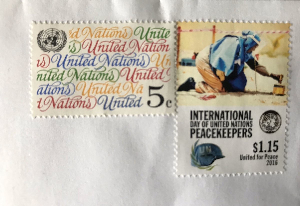 livdahlin's tweet photo. Noen frimerker fra #FN som er i bruk og som viser aktiviteter. Her minerydding.
#filatelist #UNstamps
#losthobbies
#FNfrimerker https://t.co/Id1IYQrnzb