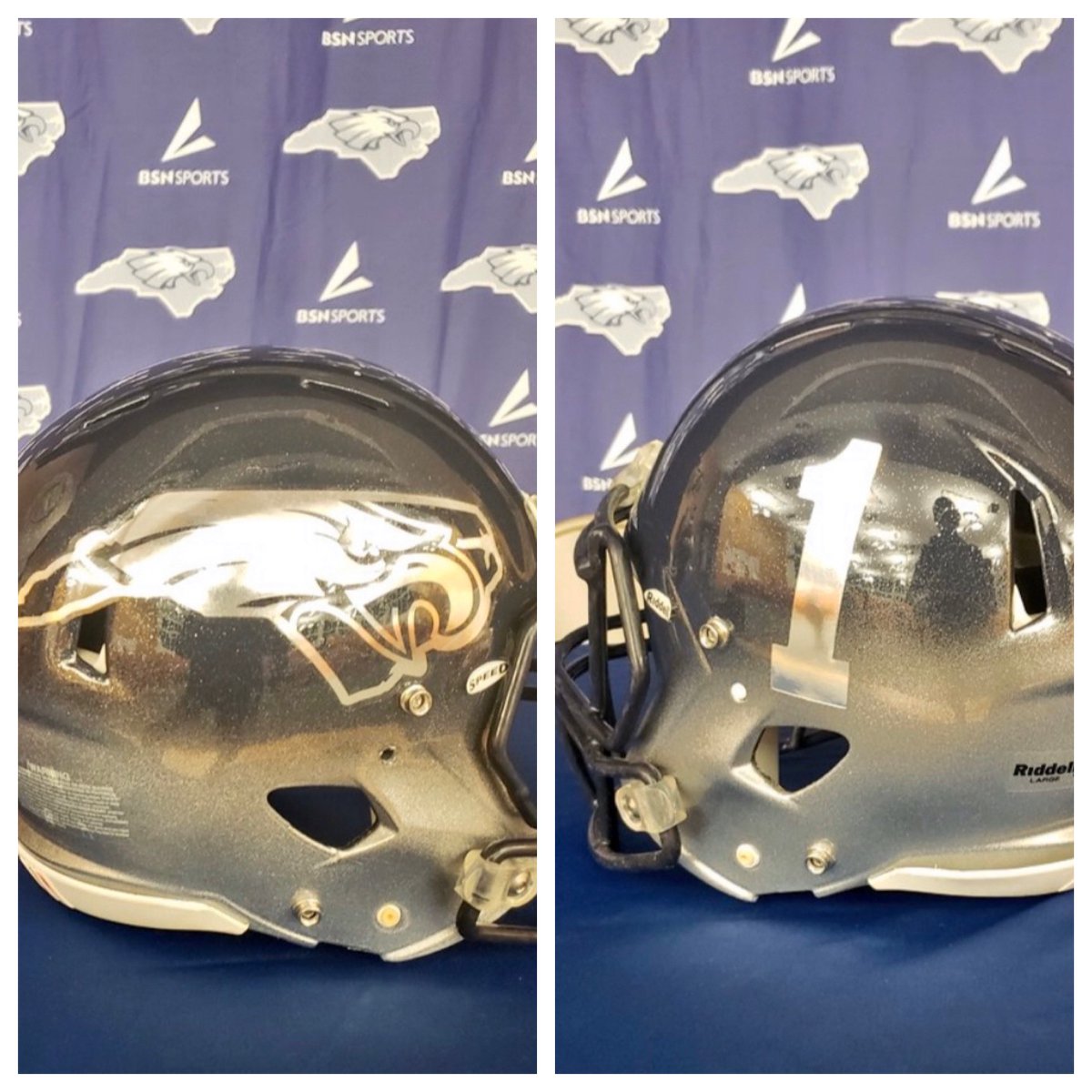 FN1C_'s tweet photo. 🚨Elite 8️⃣🚨 #NCHelmetChallenge 

8️⃣ East Forsyth Eagles 🦅 
(@EFHS_Football )
🆚
1️⃣2️⃣ Western Alamance Warriors  
(@WarriorsWA )

#FridayNightsInCarolina 
VOTE BELOW 👇 https://t.co/W83F0baWSx