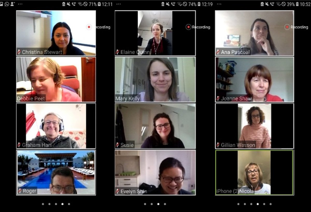 IPEM's RP-SIG meeting yesterday gone virtual...Could be more of this to come! #IPEM #zoommeetings