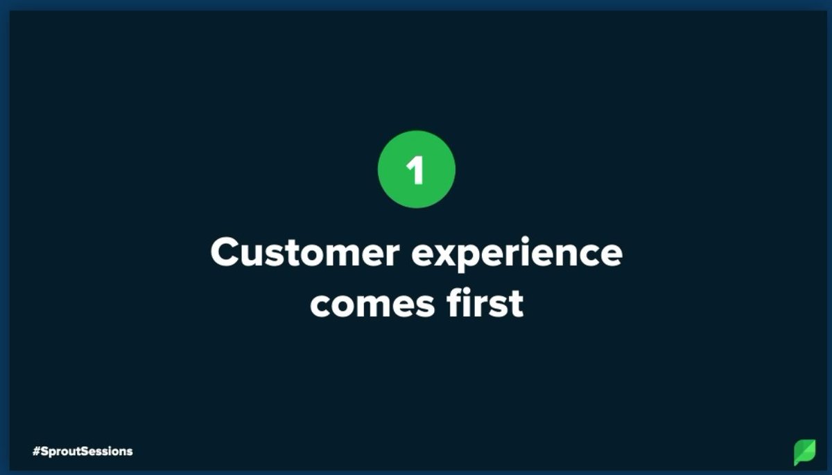 Social first and foremost, is for your customers. Organic and paid ideally working together to make an smooth and engaging experience #SproutSessions