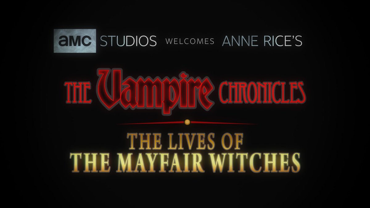 AMC_TV's tweet photo. The iconic works of Anne Rice come to AMC Studios with The Vampire Chronicles and The Mayfair Witches, introducing these epic and vast worlds to a new generation of fans. https://t.co/6f0pZ2LB8Q https://t.co/cb2kW2s5CY