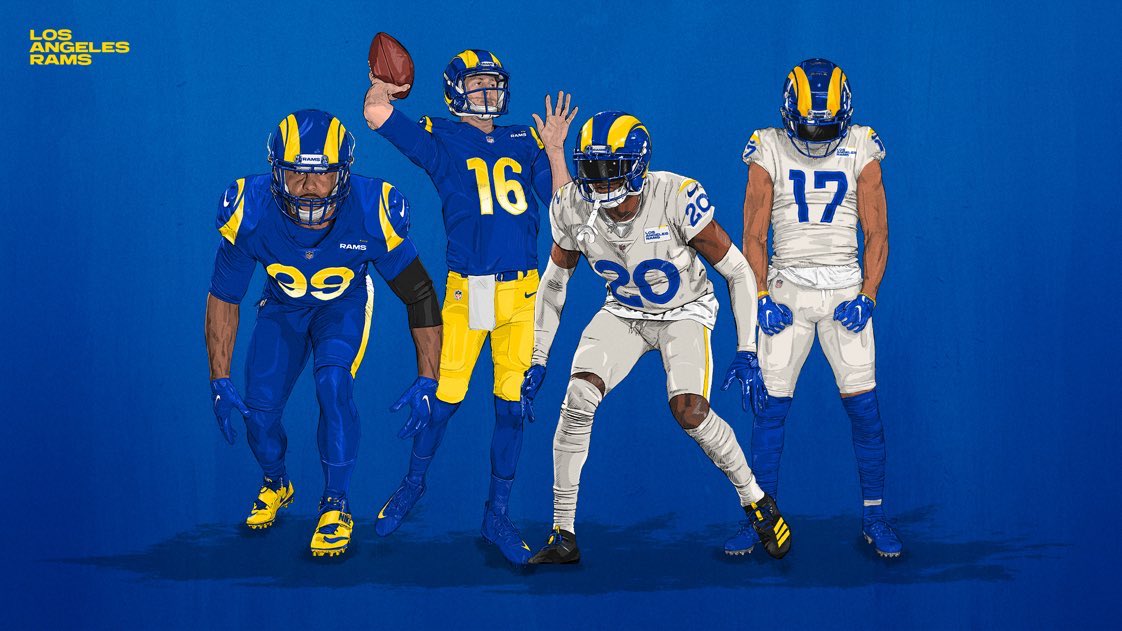 robmenacr's tweet photo. Estos son los nuevos uniformes de los #Rams para la temporada 2020, que les parecen? https://t.co/yI6y98jrUm