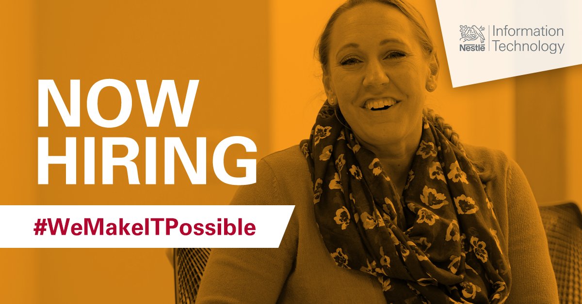 If you’re curious, collaborative and passionate about new technology, we’re looking for you. #WeMakeITPossible Search careers in IT: nestletech.com/35VCP1r