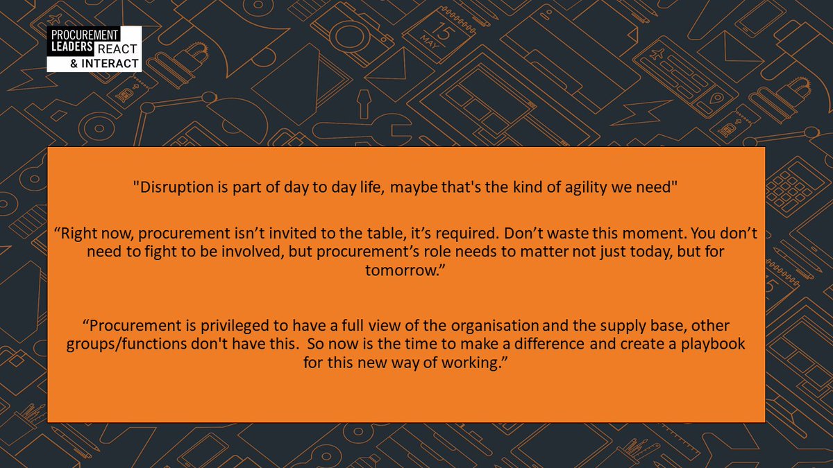 ProcurementLDRS's tweet image. Here are the takeaways from today's PL React &amp;amp; Interact 

#PLRI #PLReactandInteract