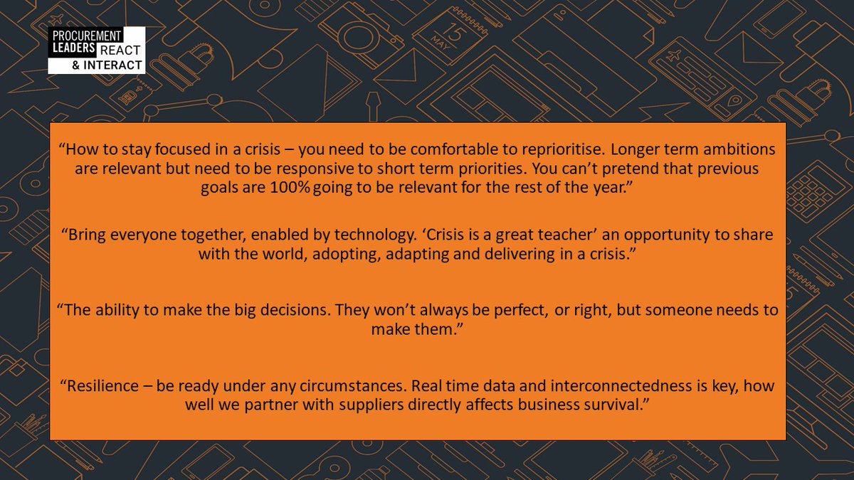 ProcurementLDRS's tweet image. Here are the takeaways from today's PL React &amp;amp; Interact 

#PLRI #PLReactandInteract