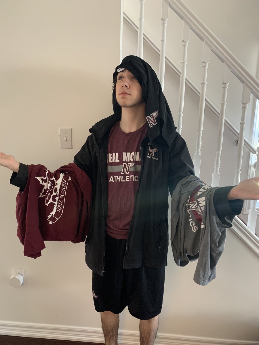 NeilStudentBody's tweet photo. TODAY IS #NEILDRIP2020! Use this hashtag to show off your Neil spirit wear! Spirit week continues tomorrow with a #NeilThrowback, stay tuned! https://t.co/YWyo8s9Hph