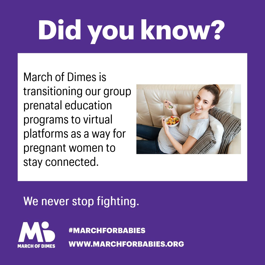 Thank you <a href="/EastTNChildrens/">East Tennessee Children's Hospital</a> Hospital for your contribution to the 2020 Knoxville March for Babies Campaign and helping moms and babies. #MFBstepup