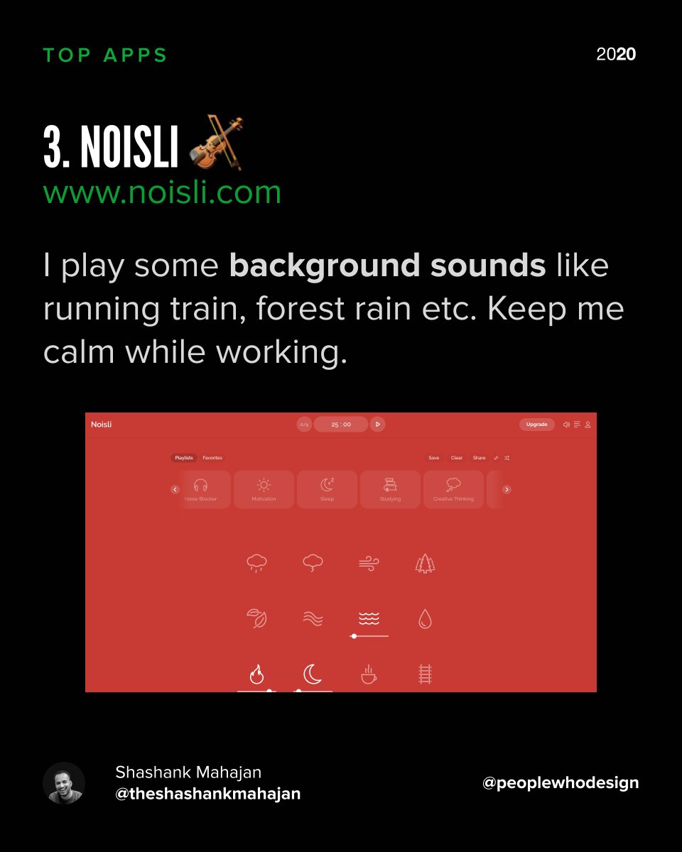shashankUX's tweet photo. Some of the most amazing apps which really helps me to work efficiently while working from home. π
Which app do you like the most?
Let me know in the comments
.
.
.
#uxdesigner #workfromhome #ui #uiux #uiux #creative #topapps #workfromhomeapps https://t.co/NWM2VUAhZW