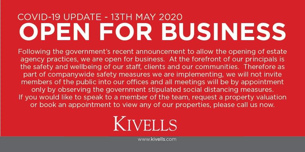 🏡 OPEN FOR BUSINESS
Following the government’s recent announcement, we are now now open for business.
Please call us on:
Bude 01288 359 999 | Callington 01579 384 321 | Holsworthy 01409 253 888 | Launceston 01566 777 777 | Liskeard 01579 345 543