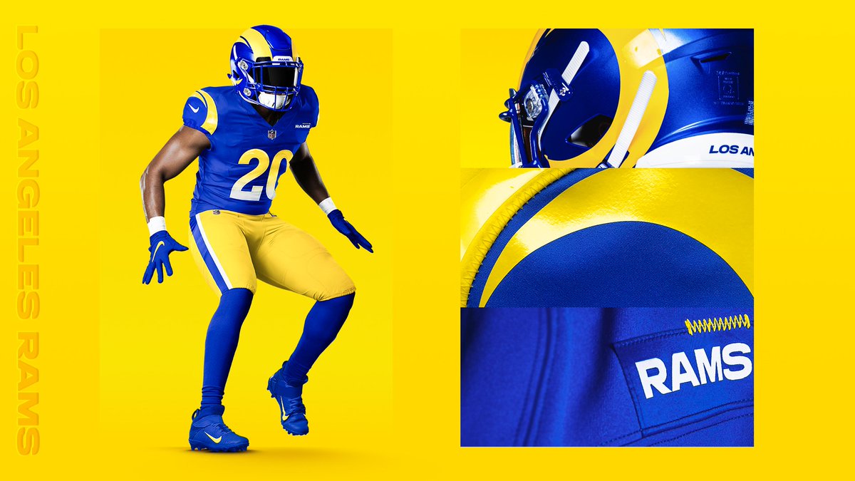_NFLSpain_'s tweet image. Los Ángeles @RamsNFL revelan sus nuevas equipaciones!