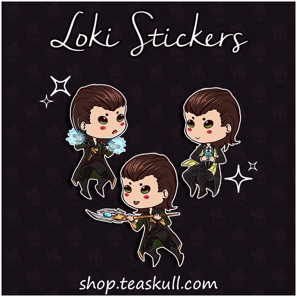 teaskull's tweet photo. You can find Loki merch on my shop. ^.^ 2 days left on my 20% off sale! get your free button while they are hot~
#loki #lokixtony #frostiron #ironman #onlinestore #merch #teaskull #mywork https://t.co/DE0ZA9v3fe