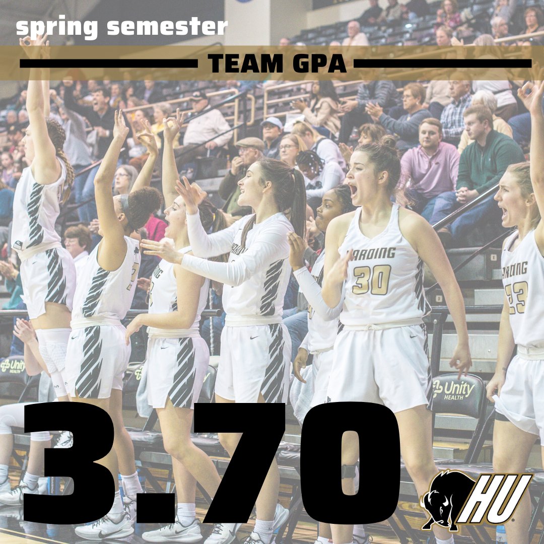 Harding_WBB's tweet photo. Conference championship on the floor, and championship level academics off the floor! 🏆📚 #HereComesHarding https://t.co/ixtGx2QBmO