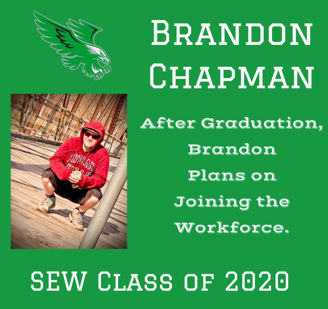 SEWStuCo's tweet photo. Southeast Warren Senior Brandon Chapman. https://t.co/cyvU4oRsCK