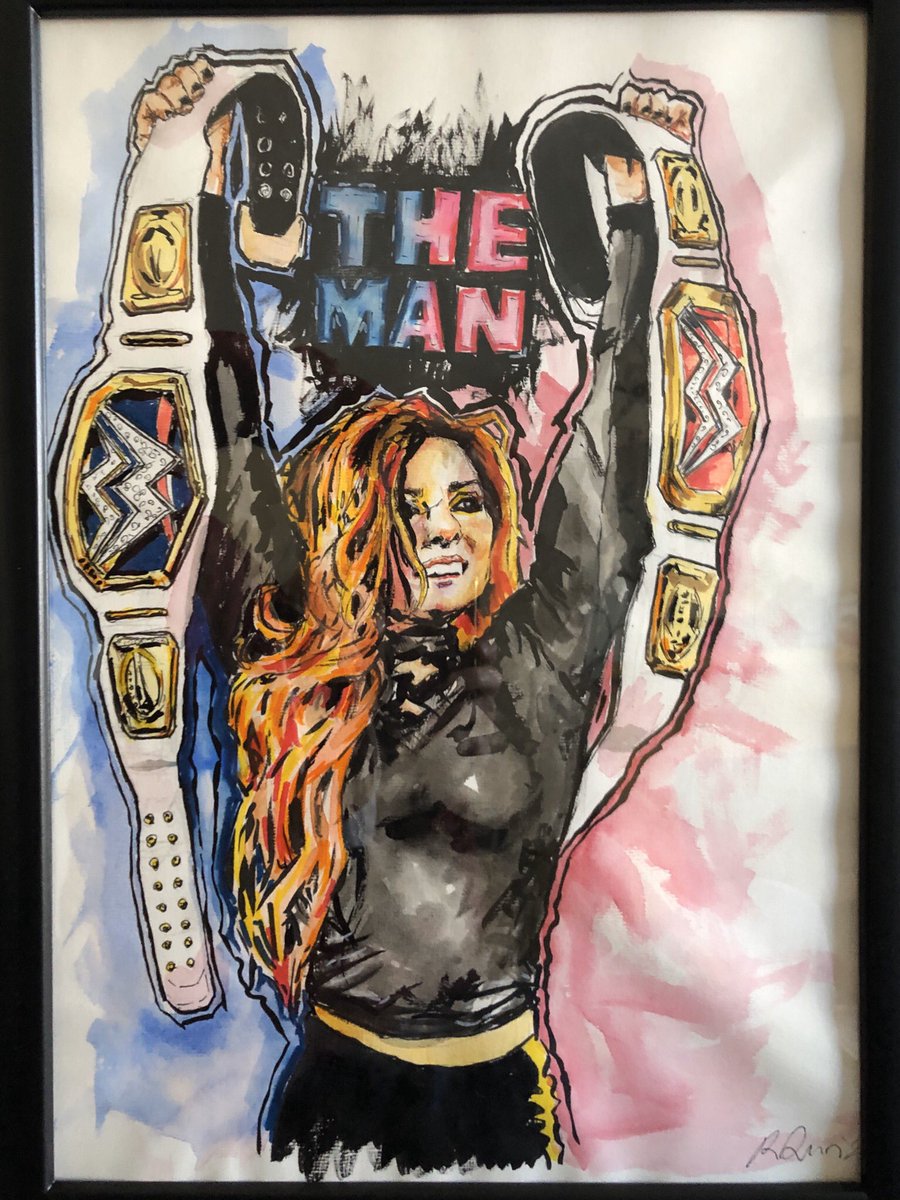HUGE thank you to Richy for doing this for me! I wanted something personal &amp; meaningful that wasn’t mass produced by WWE or their artists &amp; he knocked it out of the park.Looking forward to working with him again in the future,hopefully on something bigger! Top lad! <a href="/BeckyLynchWWE/">Rebecca Quin</a>