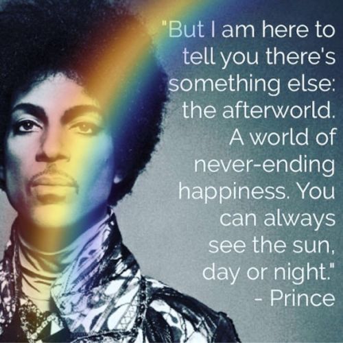 However, Prince has an answer. The Afterworld. A soulfully joyous paradise to be enjoyed, if we can just get through our time in this life.