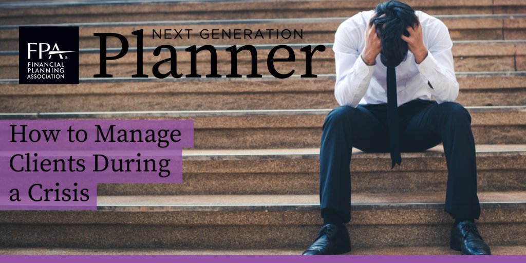 FPANexGen's tweet photo. "A logical person might see a short-term 'correction,' but a worried family might see their retirement dreams ripped from underneath them. Whether the fears are rational or not, acknowledging this pain is step one." @bryanhasling in the May #NexGenPlanner.
https://t.co/kpEgsYNqa3 https://t.co/EkmR4jBfd6