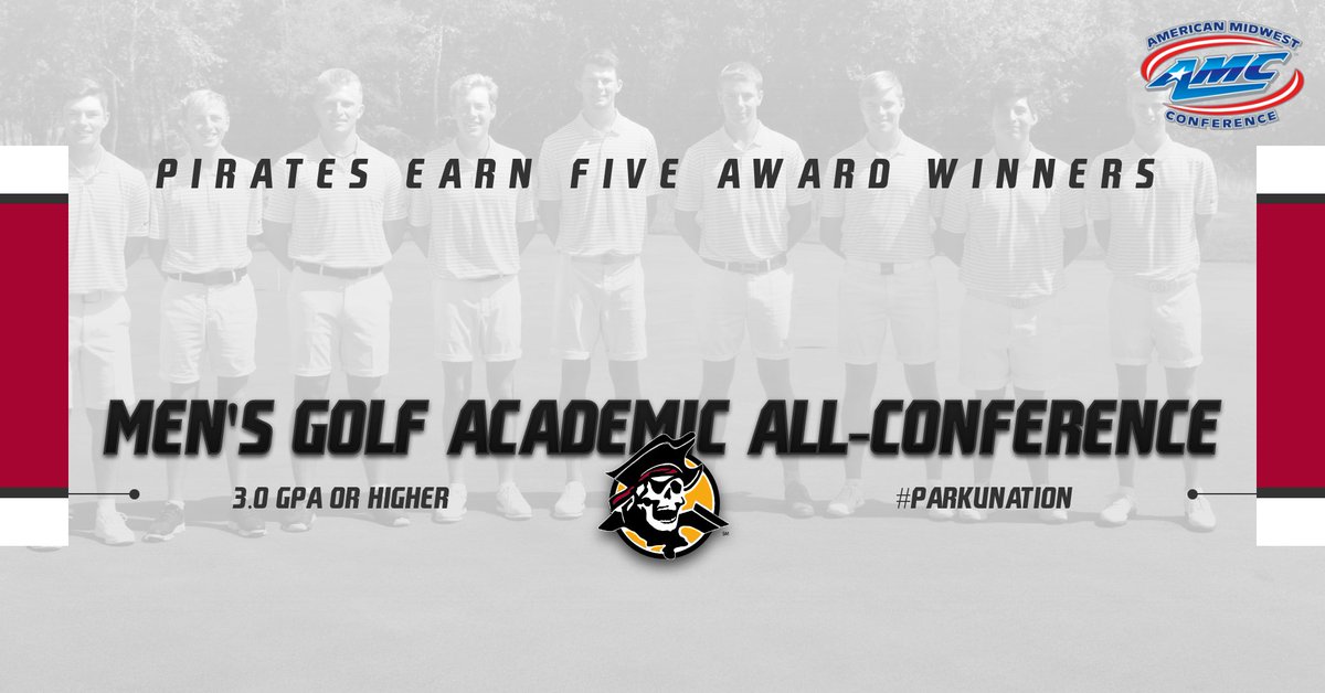 ParkPirates's tweet photo. MGOLF, Five Pirates Named @AMCSports Academic All-Conference Award Winners

https://t.co/Ev6mwtZKpB https://t.co/QtgVq0XLhw