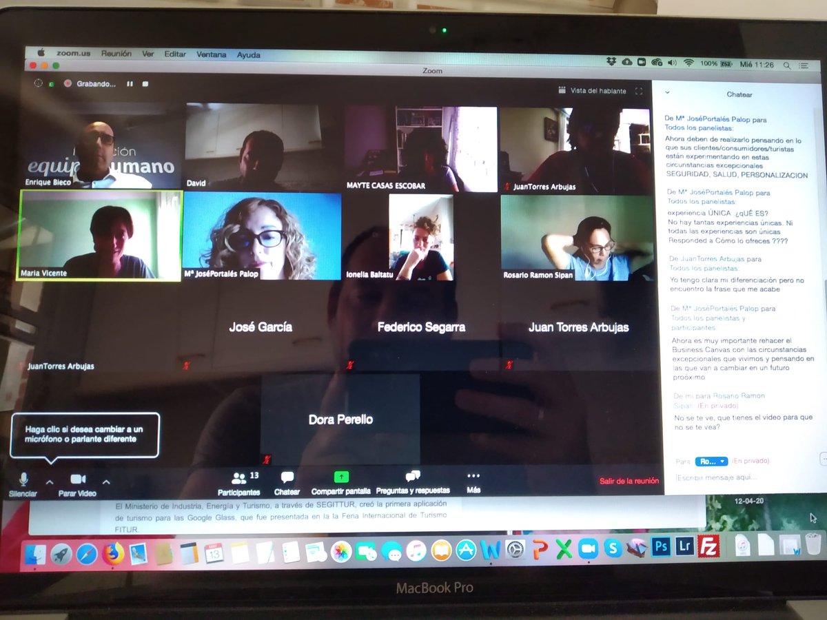 GVAturisme's tweet photo. Els emprenedors de #TurismeEmprénCV aprenen noves competències en el webinar "Reemprendre en circunstàncies adverses" del programa ReCoRe 

#COVID19 https://t.co/oOKS6GvZMN
