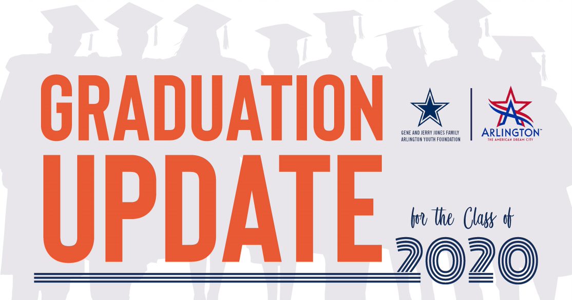 Charlotte Jones of the <a href="/dallascowboys/">Dallas Cowboys</a> joins Superintendent Dr. Marcelo Cavazos for a special graduation update. The Gene and Jerry Jones Family Foundation has generously gifted the use of <a href="/ATTStadium/">AT&T Stadium</a> for our 2020 graduations! youtu.be/Uw6luABqrwk #ClassOf2020 #ArlingtonISD