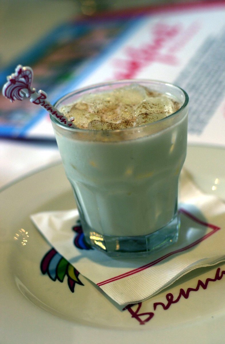 Brandy Milk Punch - eggnog is nice, but Brandy Milk Punch is better! The holidays in New Orleans aren’t complete without at least one glass of this frothy, festive, favorite.  #WorldCocktailDay