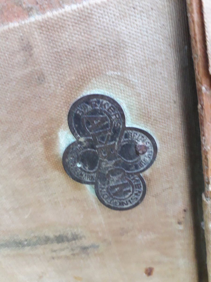 redcavecouk's tweet photo. An old Albion suitcase for sale. https://t.co/64C2k7mjOs