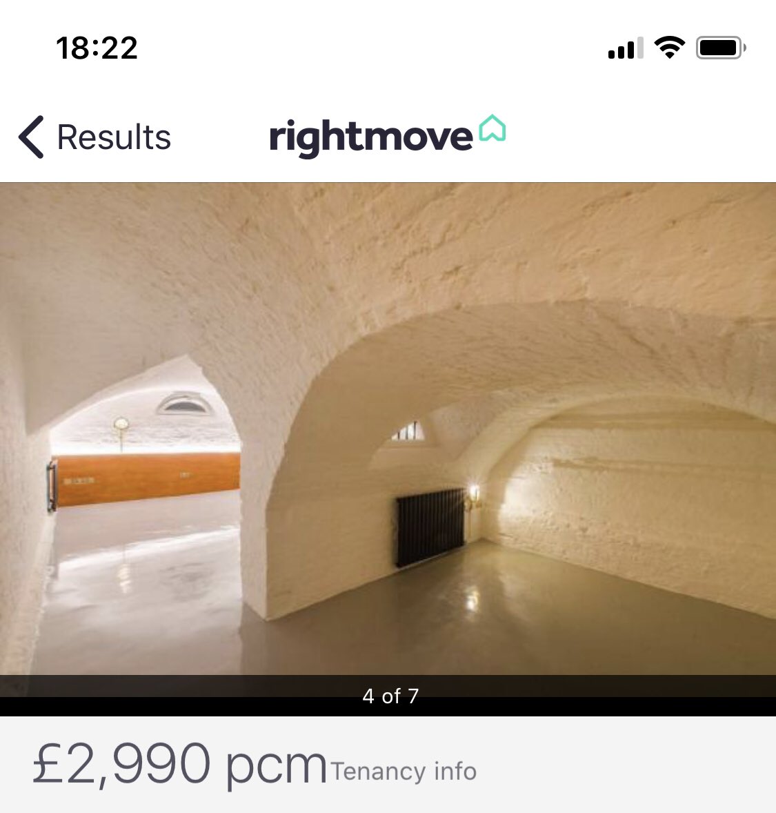 Ok, the London rental fun continues.  How about LIVING IN AN ACTUAL F-ING DUNGEON CITY CAVE no windows and all for 3k? At least the floor is polished & there are no carpets. How is this real life even?