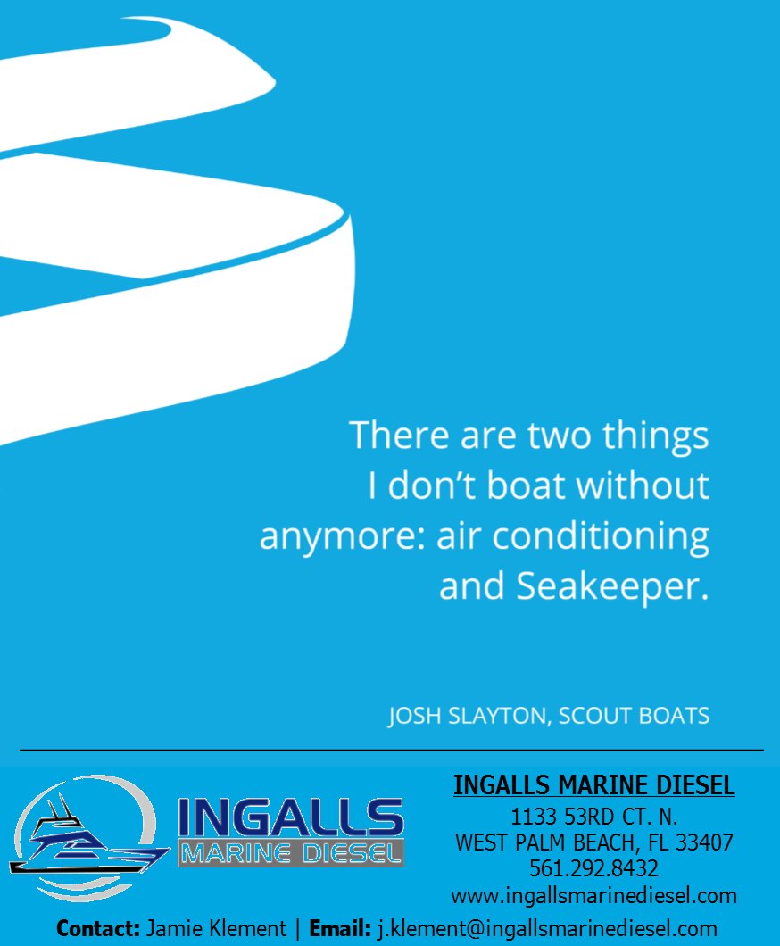 Facts. 
#ingallsmarinediesel
#seakeeper #lovemyseakeeper #farfrompuken #fightthefish #eliminatetheboatroll #southflorida #florida