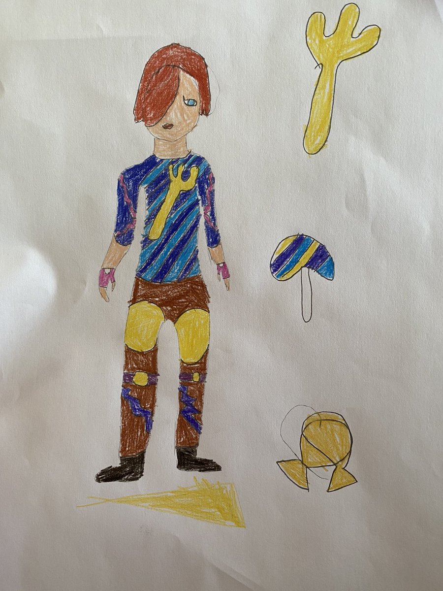 Charlottte7777's tweet photo. Getting artistic during lockdown. Isabelle worked really hard on her game character and accessories. @ClivetheCrane @ATaylor68564341 https://t.co/7yapHKQOPm