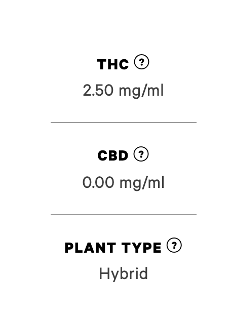 CannDelta's tweet photo. The @ONCannabisStore needs to move away from reporting THC as a concentration instead of a value per unit. Concentration units don't make sense for many products or consumers - reported in this way means the beverages would contain nearly 1000 mg of THC in a single can. #Chem101 https://t.co/XyviYBqIvJ
