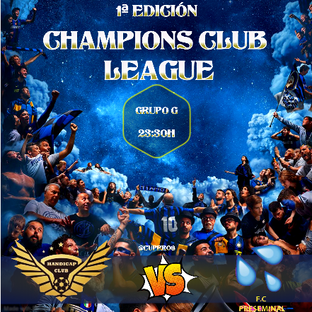 ¡PARTIDO MUY INTERESANTE DEL GRUPO G!🔥

@club_handicap VS <a href="/FPreseminal/">FC Preseminal</a> ¡BUENA SUERTE Y QUE GANE EL MEJOR!🏆⚽️