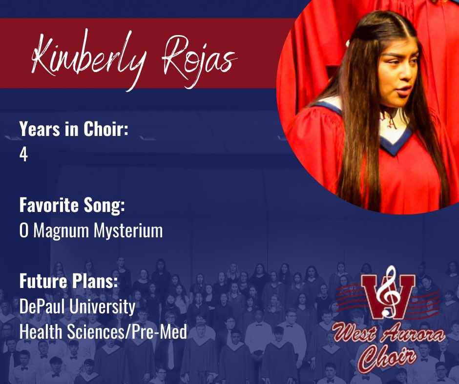 Congratulations to seniors Sydney Poss, Saranda Rasmusson, America Rodriguez, and Kimberly Rojas! Thanks for your dedication to WA Choir. #wachoirfam #classof2020