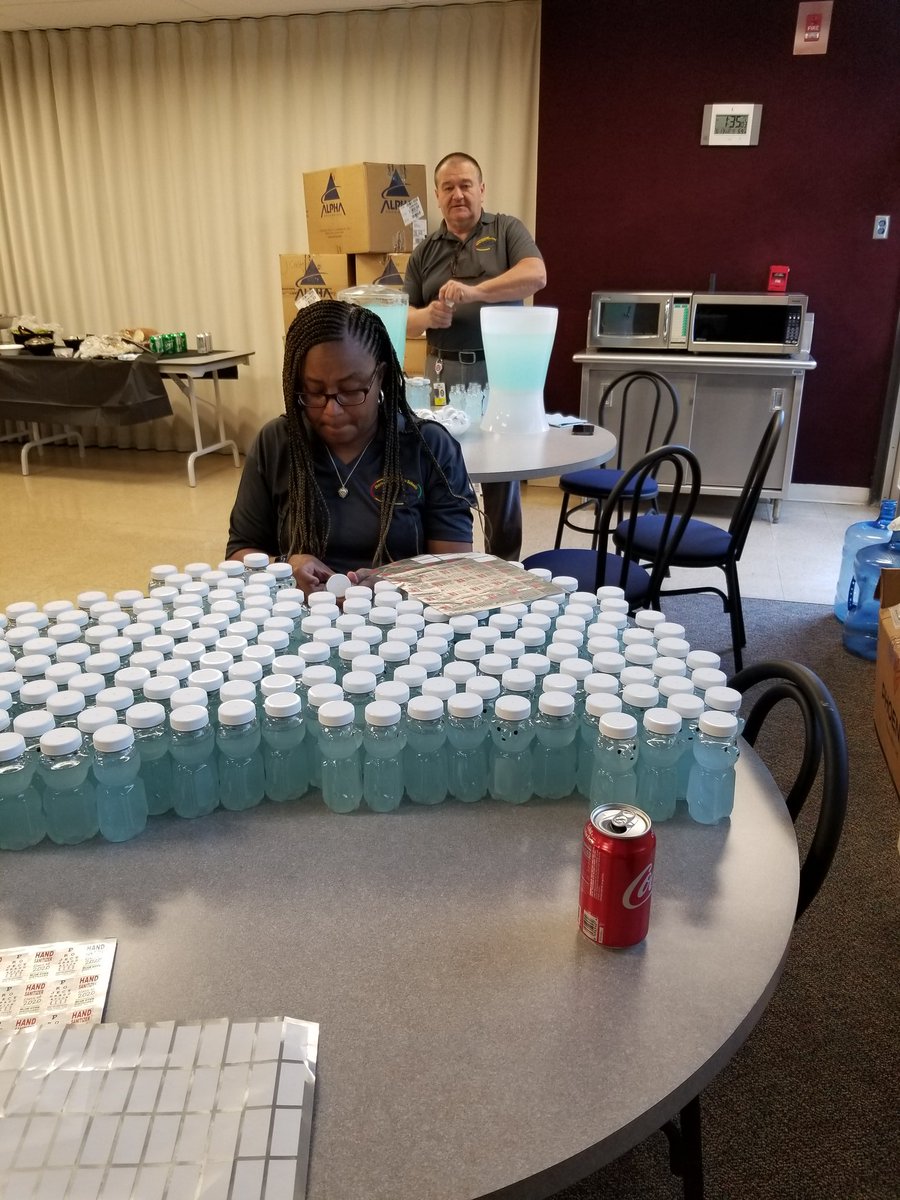 Some spectacular things happening for <a href="/CCPS/">Charles County Public Schools</a> class of 2020 seniors today.  #lovemyjob #honeybearhandsanitizer #Stongertogether