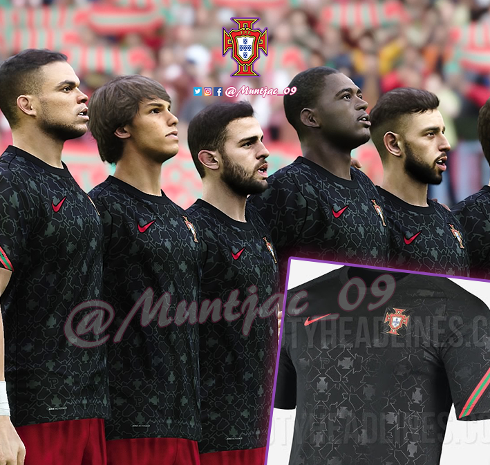 Muntjac_09's tweet photo. Portugal pre-match jersey 2020-21 #Portugal #eFootballPES2020 Kit by @Muntjac_09 https://t.co/0sK3fgbD5c