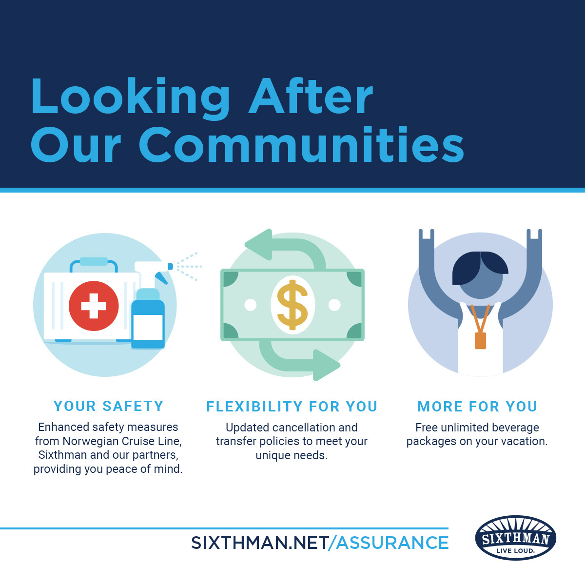 Going above &amp; beyond to create moments and memories that last a lifetime is why we do what we do. In order to best serve our guests at this time, we have made the decision to postpone all of our remaining events in 2020. Learn more sixthman.net/assurance