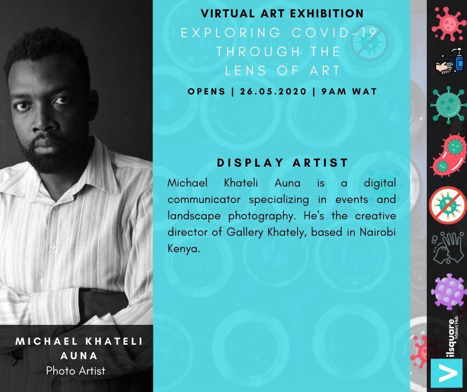 As we count down to our #COVIDー19 themed #Virtual Arts #Exhibition, we're excited to introduce our display Artists. 1. Photo Artist @peculiarkenyan from #Nairobi #Kenya